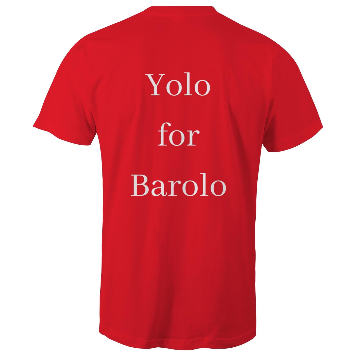 Mens 'Yolo For Barolo' Tee (back print)