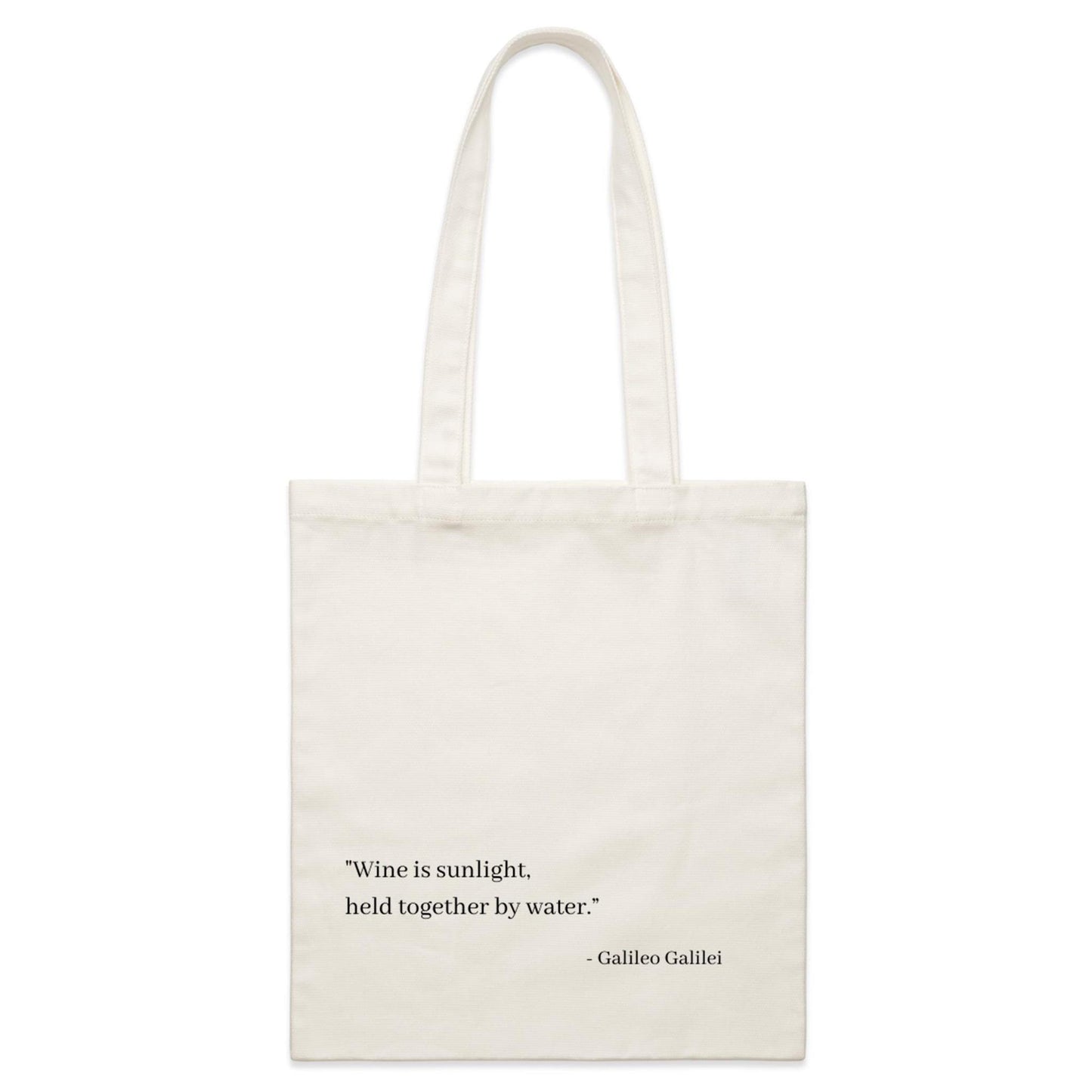 "Wine is Sunlight" Quote Tote (small)