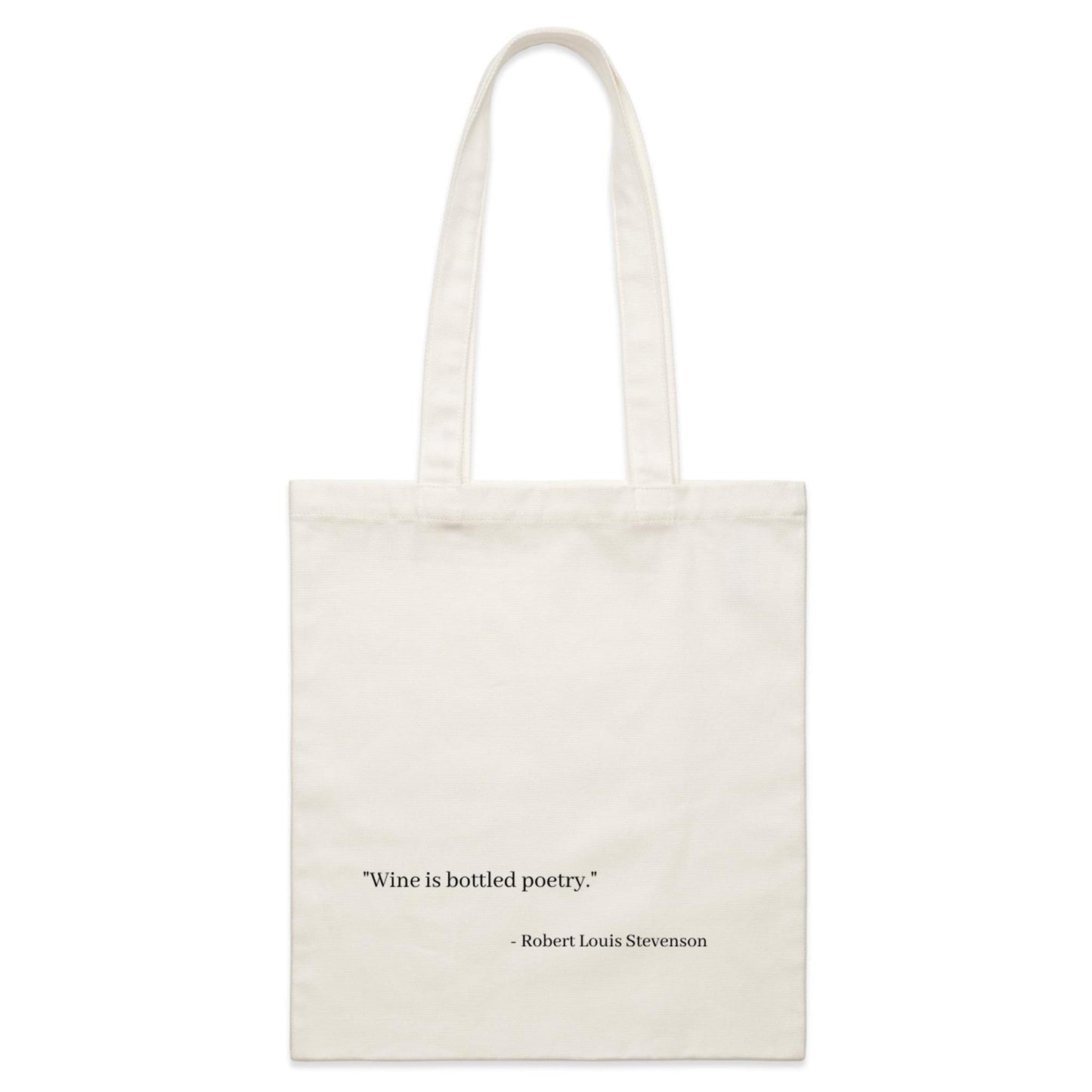 "Wine is bottled poetry" Quote Tote (small)