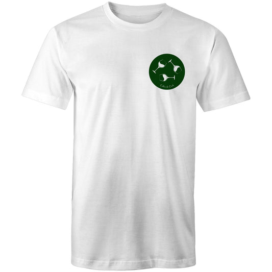 Tri Glass Logo Forrest Green on White Pocket Print